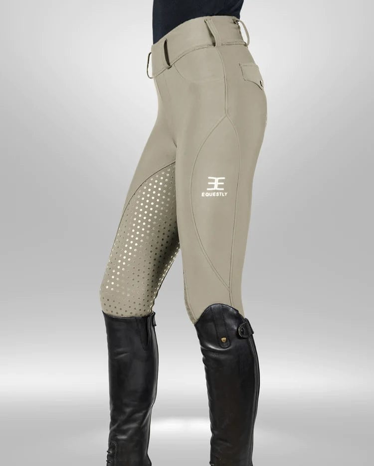 Equestly Lux GripTEQ Knee Patch Breeches - Equestly - Equiluxe Tack