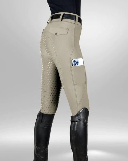 Equestly Lux GripTEQ Knee Patch Breeches - Equestly - Equiluxe Tack