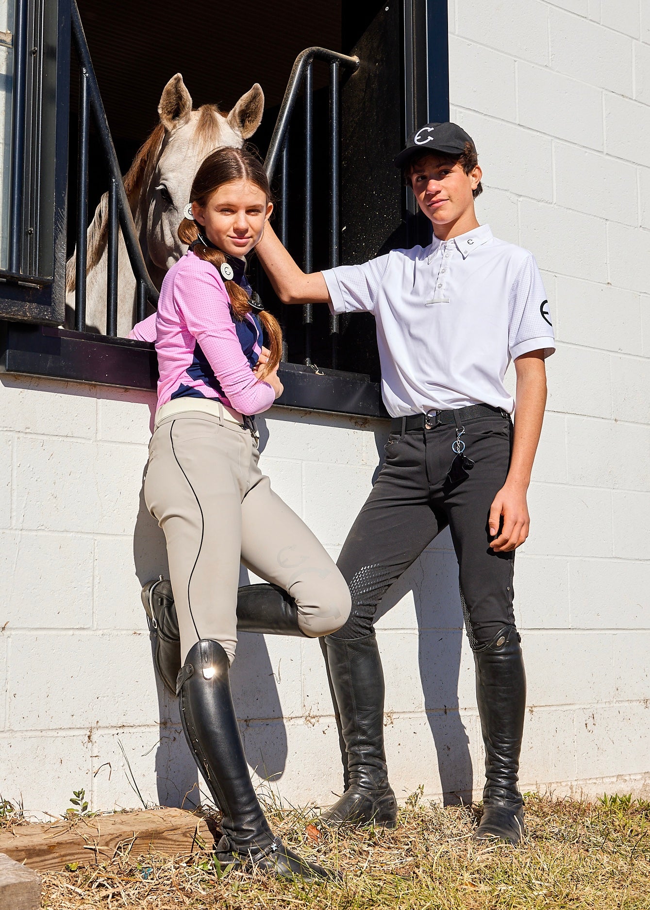 Men's Riding Shirts Equestrian Club KEN Men's Short Sleeve Riding Shirt | Equiluxe Tack