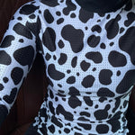 EQUESTRIAN CLUB KLARA Mockneq Cow Print Shirt - Equiluxe Tack