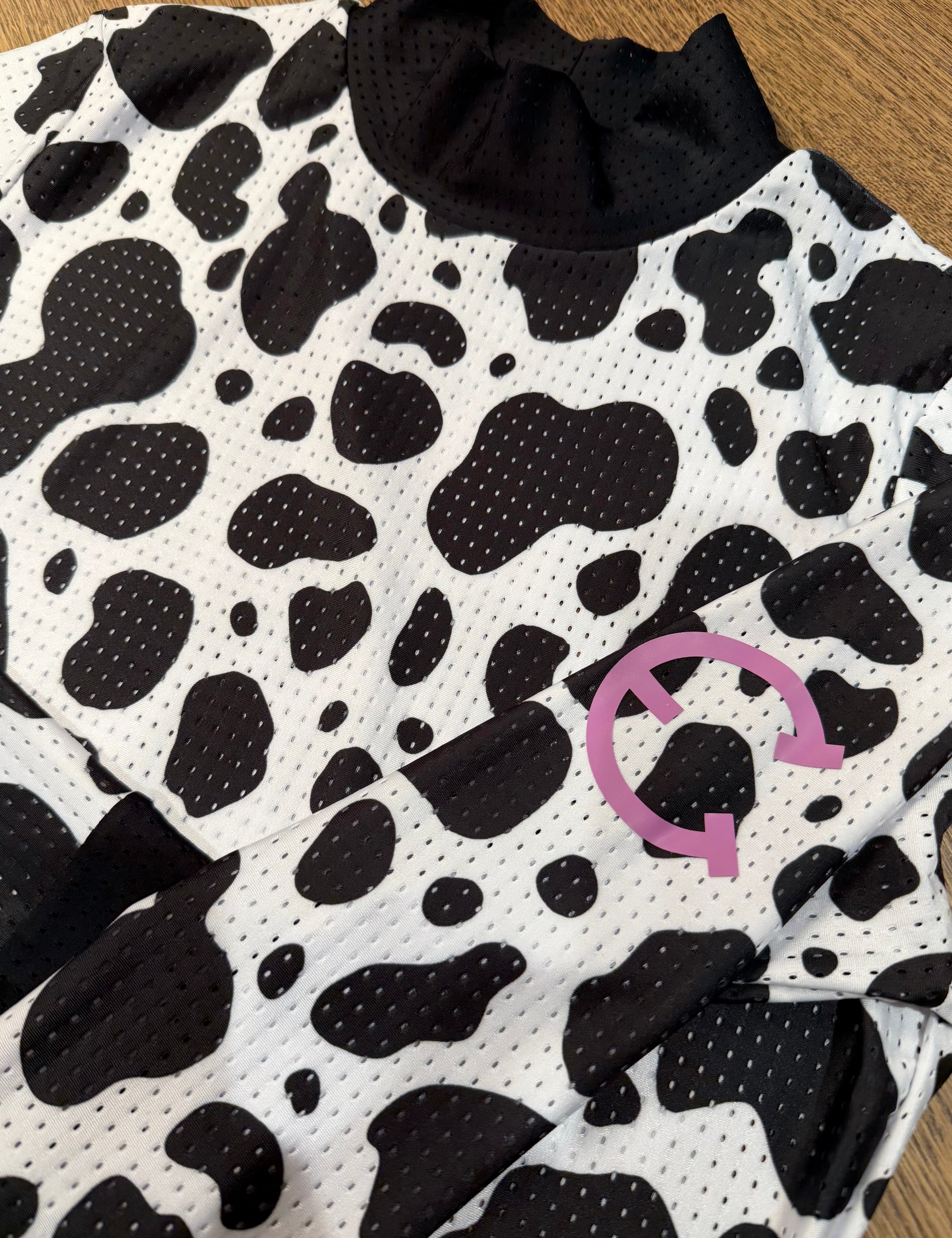EQUESTRIAN CLUB KLARA Mockneq Cow Print Shirt - Equiluxe Tack