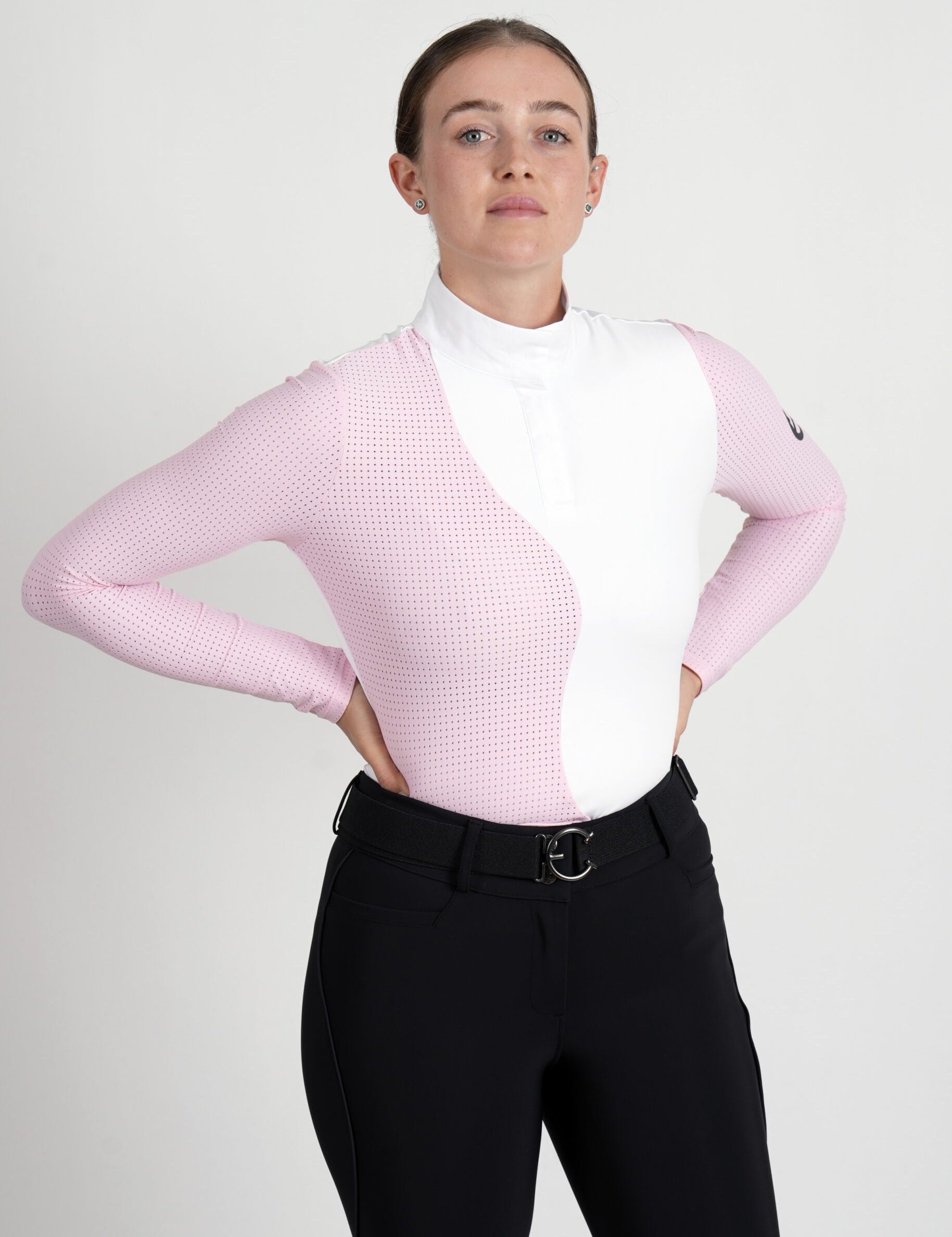 EQUESTRIAN CLUB LENNA Show Shirt Long Sleeve - Pink - Equestrian Club - Equiluxe Tack