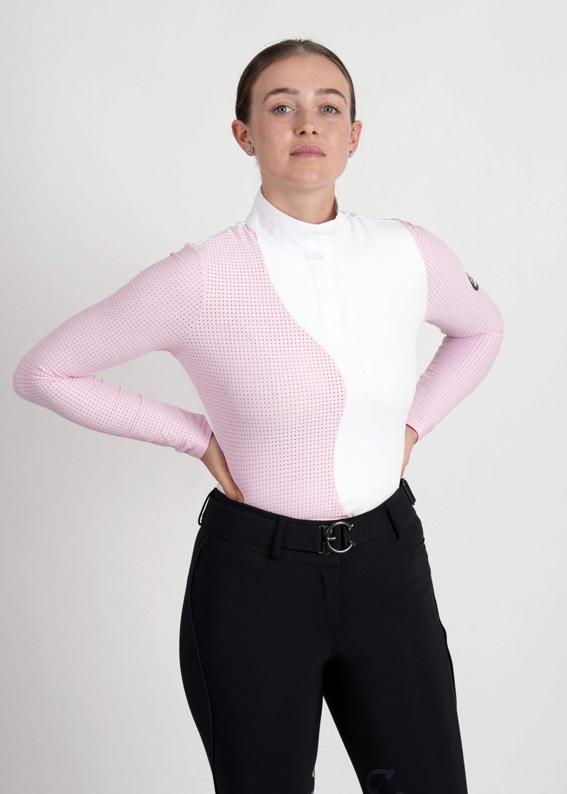 EQUESTRIAN CLUB LENNA Show Shirt Long Sleeve - Pink - Equestrian Club - Equiluxe Tack