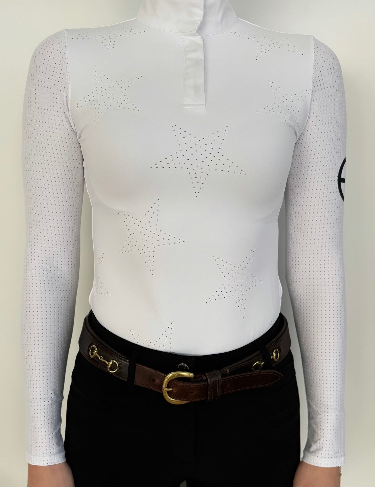 Equestrian Club Star Perforated Show Shirt - Equestrian Club - Equiluxe Tack