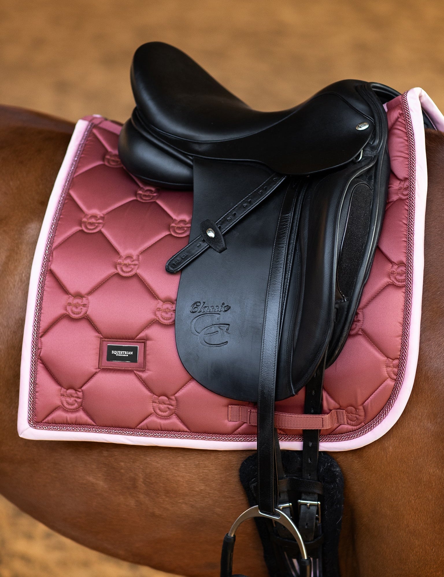Equestrian Stockholm Dressage Saddle Pad Amber Rose - Equestrian Stockholm - Equiluxe Tack