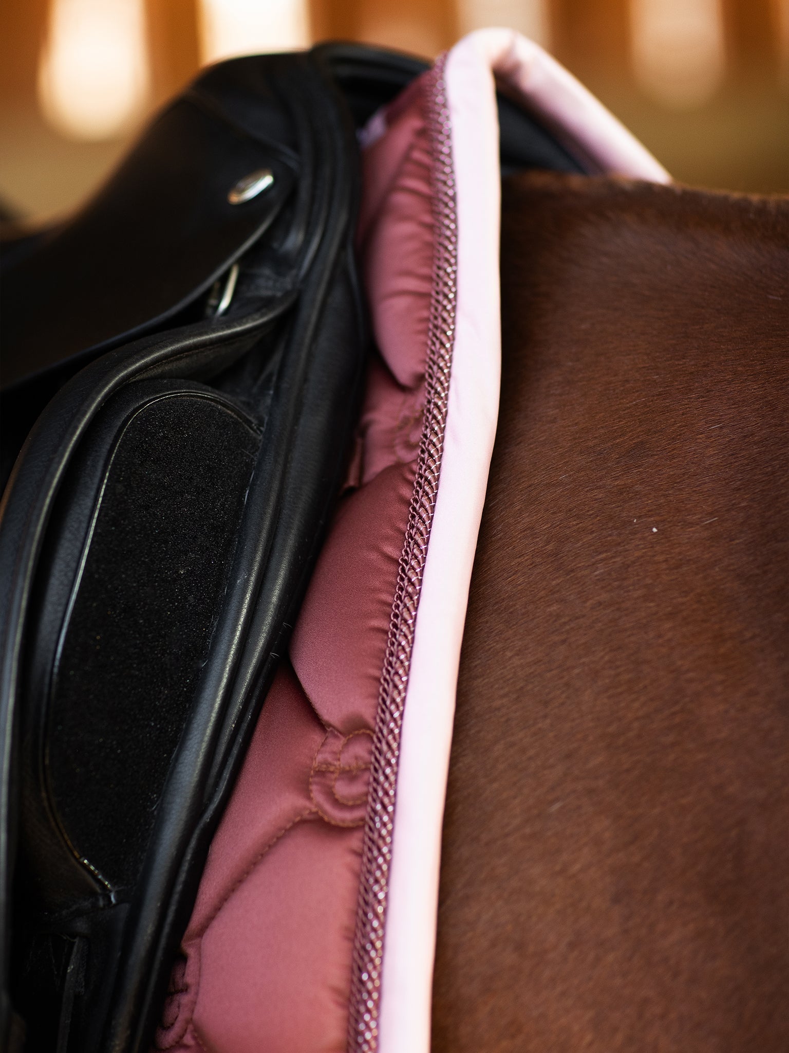 Equestrian Stockholm Dressage Saddle Pad Amber Rose - Equestrian Stockholm - Equiluxe Tack