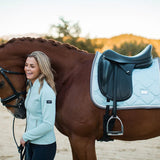 Equestrian Stockholm Dressage Saddle Pad - Ice Blue Pearl - Equestrian Stockholm - Equiluxe Tack