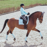 Equestrian Stockholm Dressage Saddle Pad - Ice Blue Pearl - Equestrian Stockholm - Equiluxe Tack