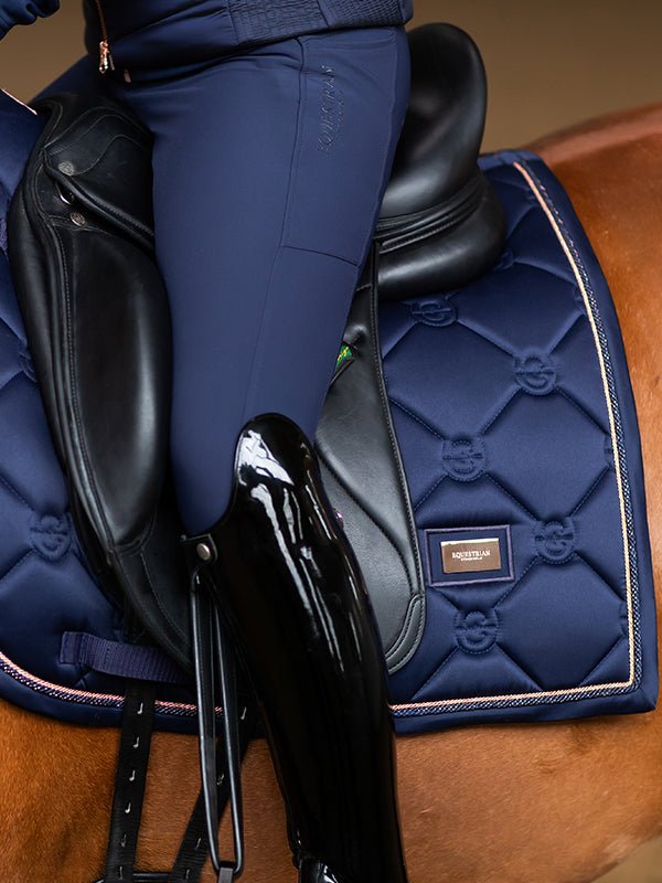 Equestrian Stockholm Dressage Saddle Pad Lagoon Blush - Equestrian Stockholm - Equiluxe Tack