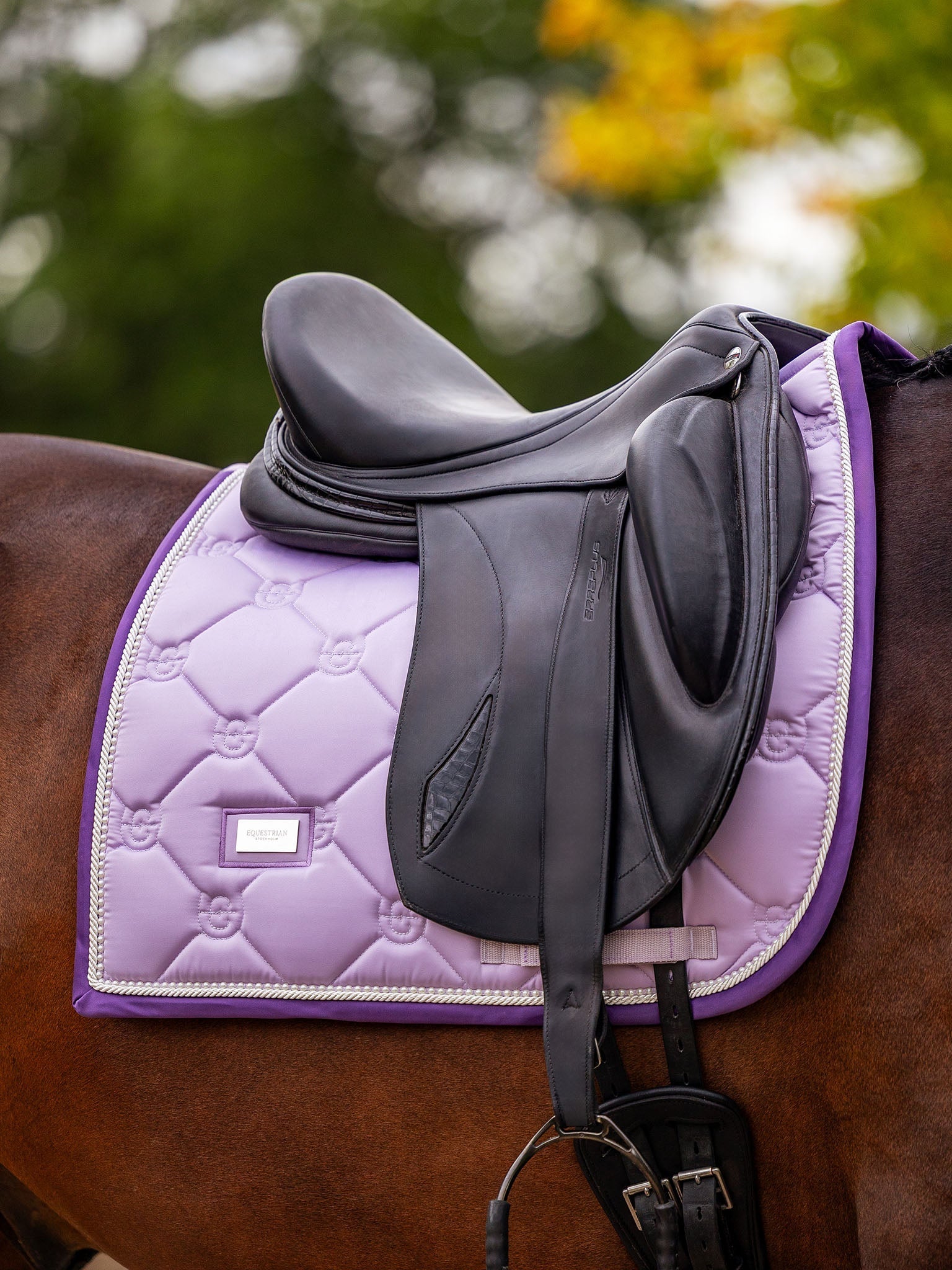 Equestrian Stockholm Dressage Saddle Pad - Lavender Pearl - Equestrian Stockholm - Equiluxe Tack