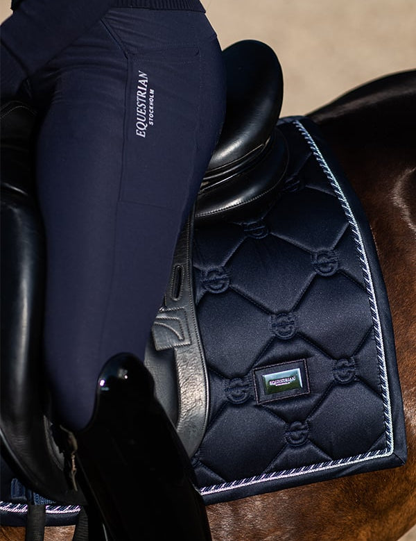 Equestrian Stockholm Dressage Saddle Pad Midnight Blue - Equestrian Stockholm - Equiluxe Tack
