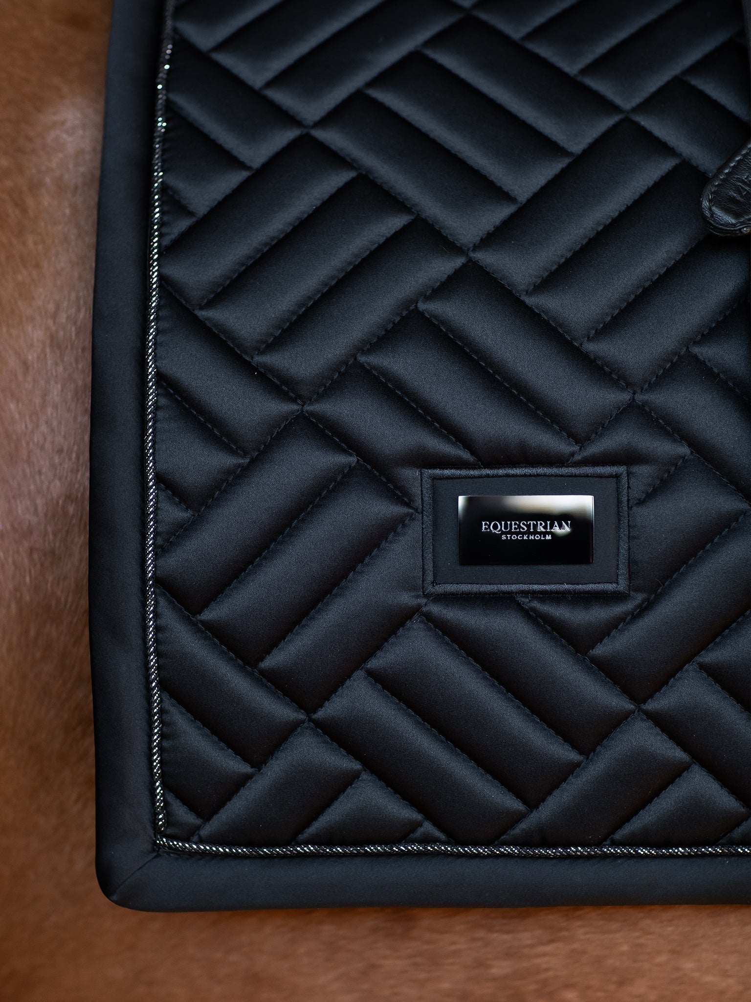 Equestrian Stockholm Dressage Saddle Pad Modern Black - Equestrian Stockholm - Equiluxe Tack