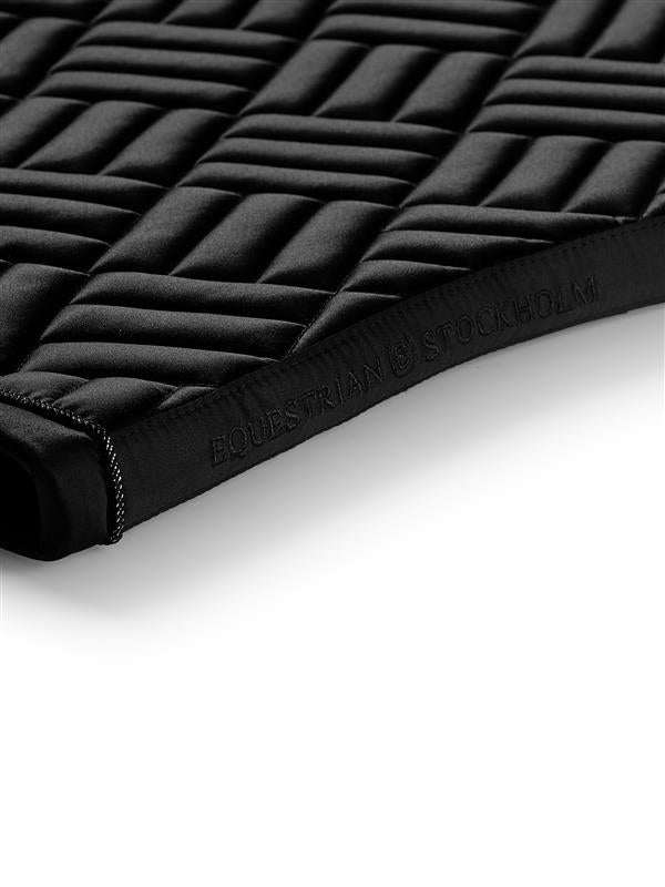 Equestrian Stockholm Dressage Saddle Pad Modern Black - Equestrian Stockholm - Equiluxe Tack