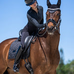 Equestrian Stockholm Dressage Saddle Pad Modern Black - Equestrian Stockholm - Equiluxe Tack