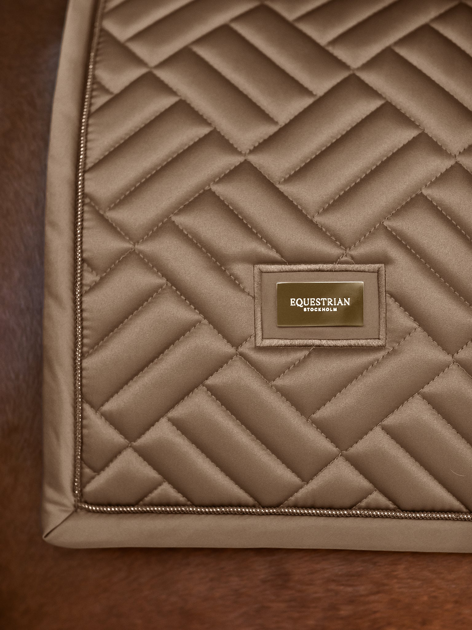Equestrian Stockholm Dressage Saddle Pad Modern Champagne - Equestrian Stockholm - Equiluxe Tack