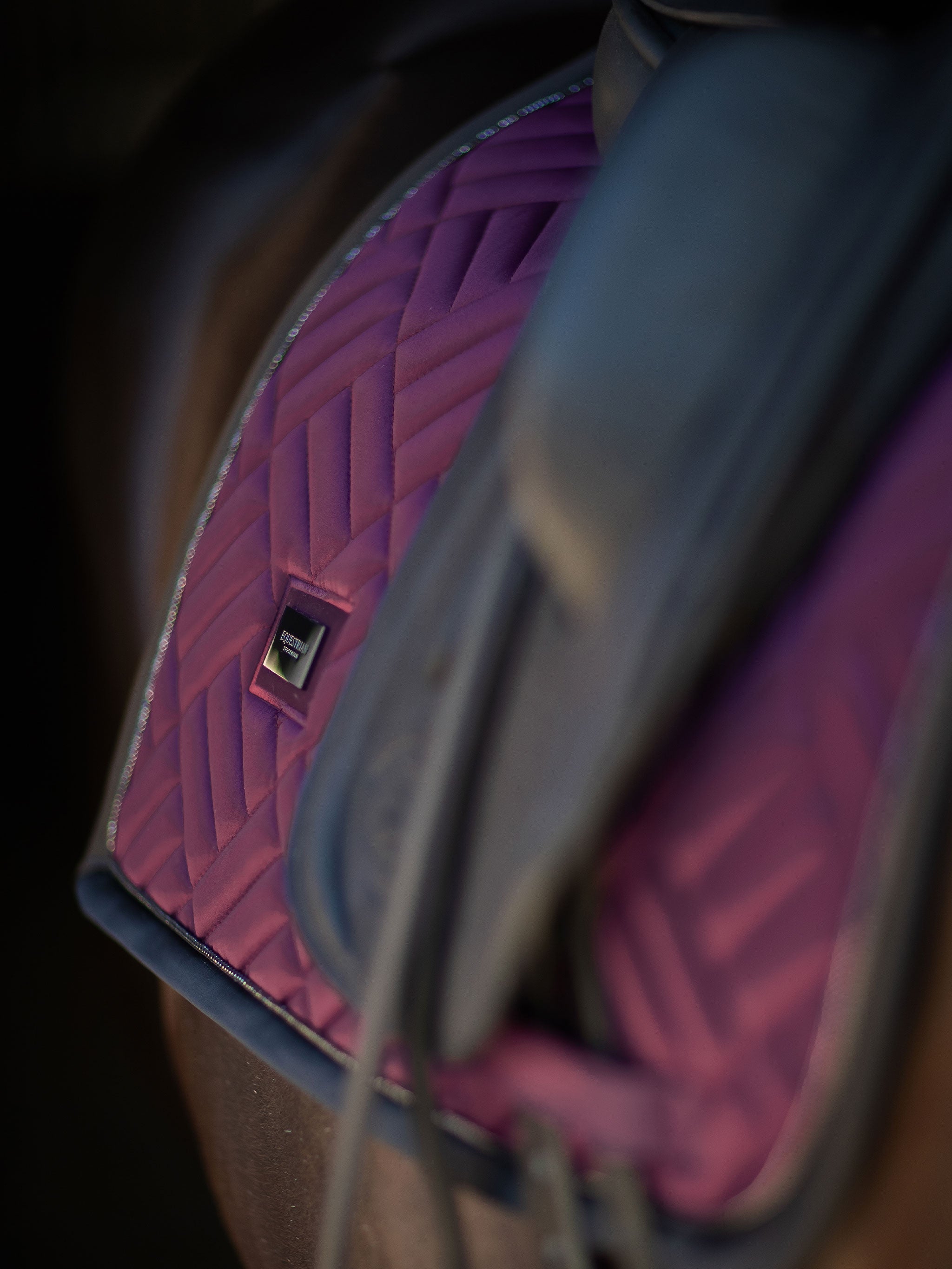Equestrian Stockholm Dressage Saddle Pad Modern Purple Night - Equestrian Stockholm - Equiluxe Tack