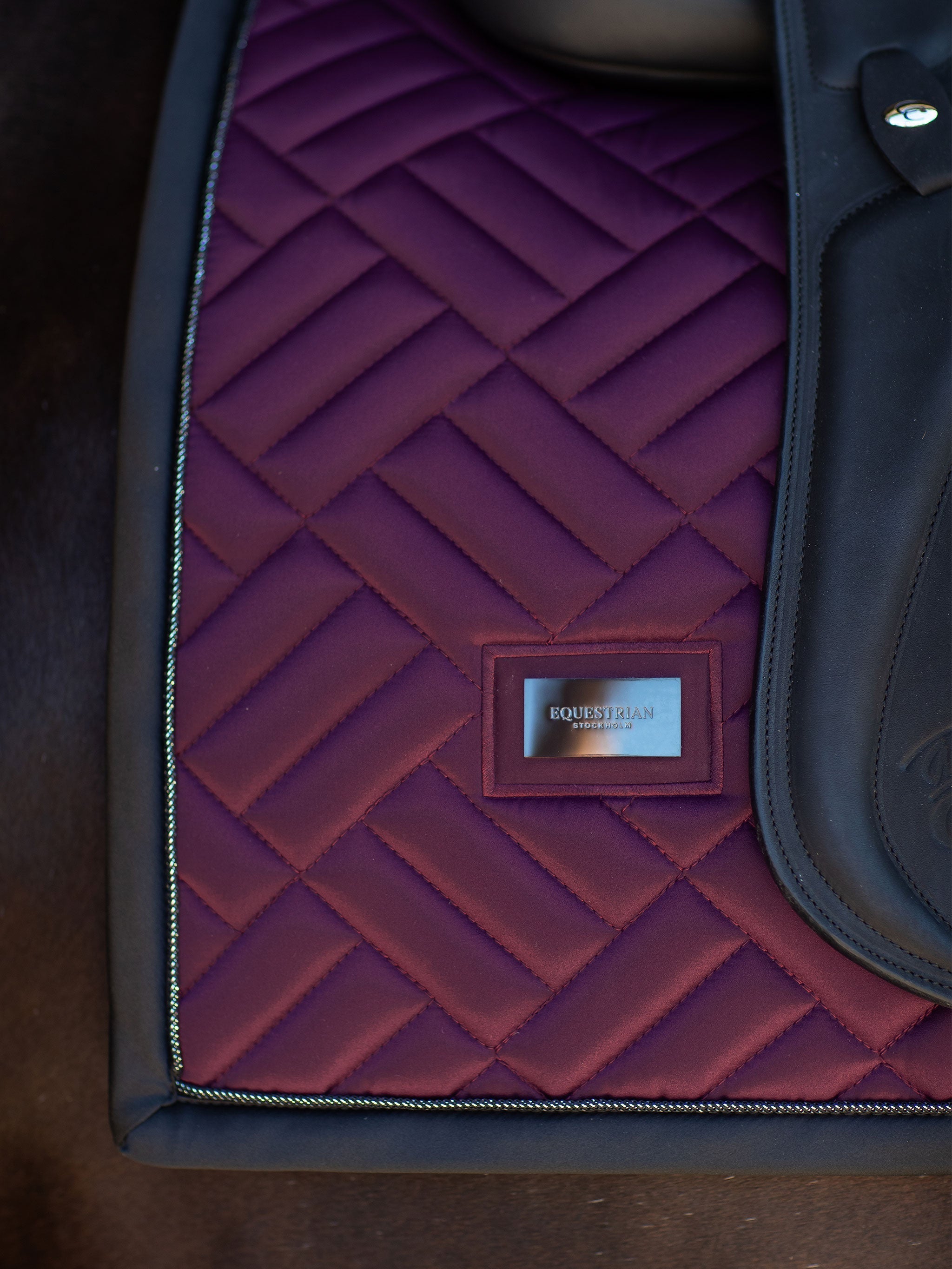 Equestrian Stockholm Dressage Saddle Pad Modern Purple Night - Equestrian Stockholm - Equiluxe Tack