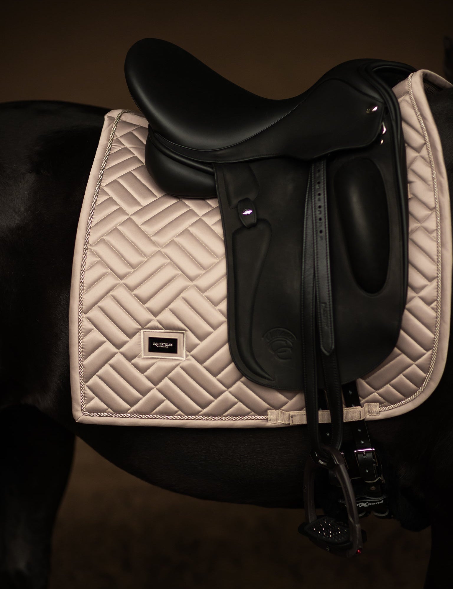 Equestrian Stockholm Dressage Saddle Pad Modern Sand - Equestrian Stockholm - Equiluxe Tack