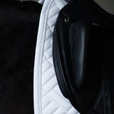 Equestrian Stockholm Dressage Saddle Pad Modern White Perfection - Equestrian Stockholm - Equiluxe Tack