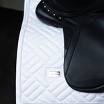 Equestrian Stockholm Dressage Saddle Pad Modern White Perfection - Equestrian Stockholm - Equiluxe Tack