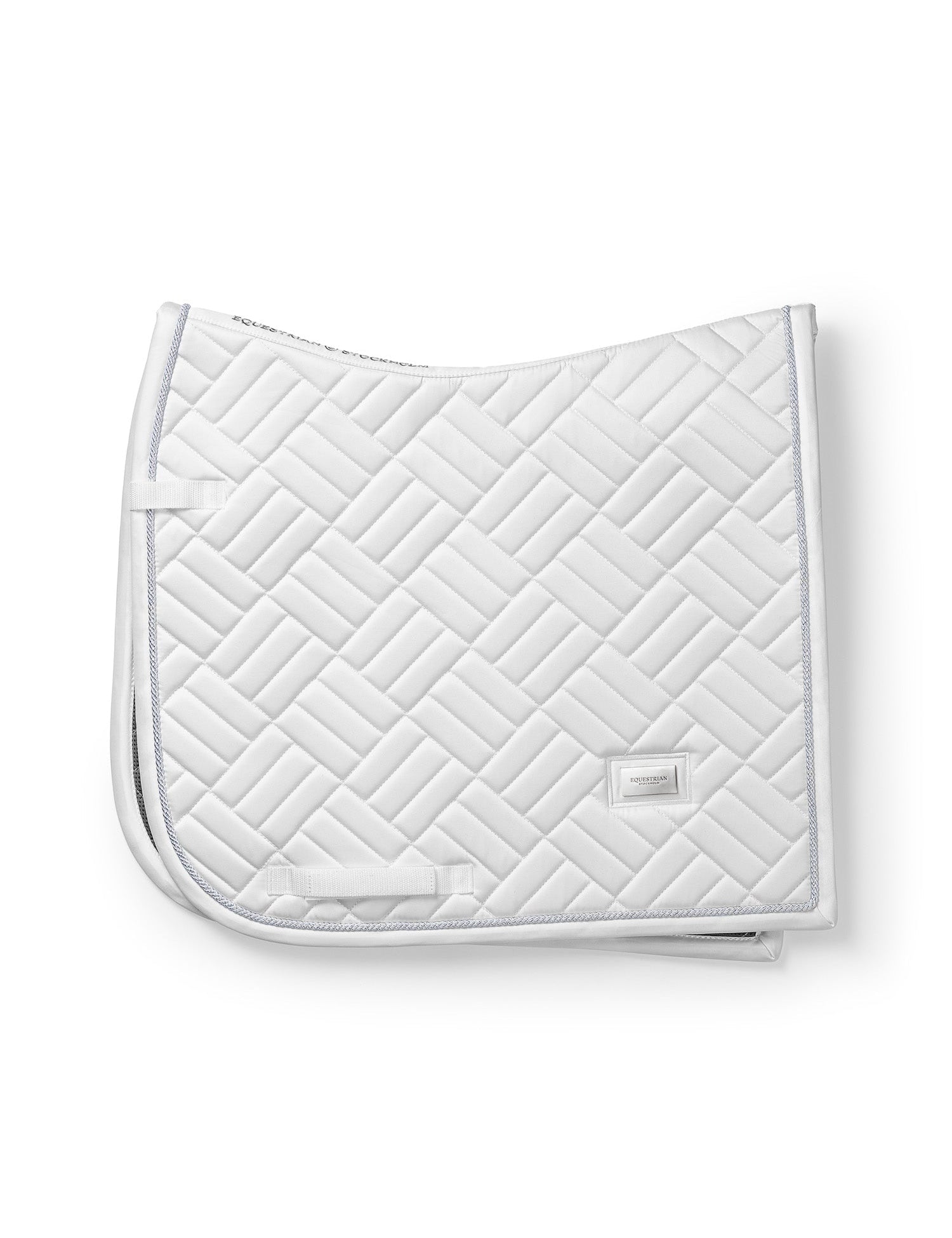 Equestrian Stockholm Dressage Saddle Pad Modern White Perfection - Equestrian Stockholm - Equiluxe Tack