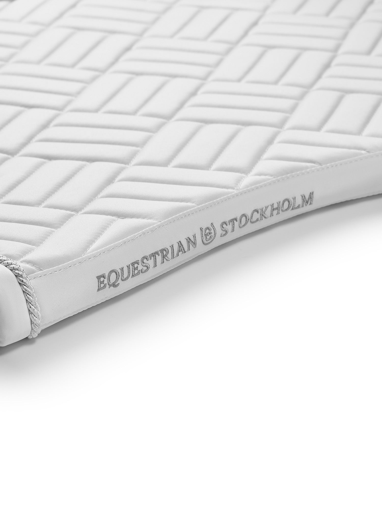 Equestrian Stockholm Dressage Saddle Pad Modern White Perfection - Equestrian Stockholm - Equiluxe Tack