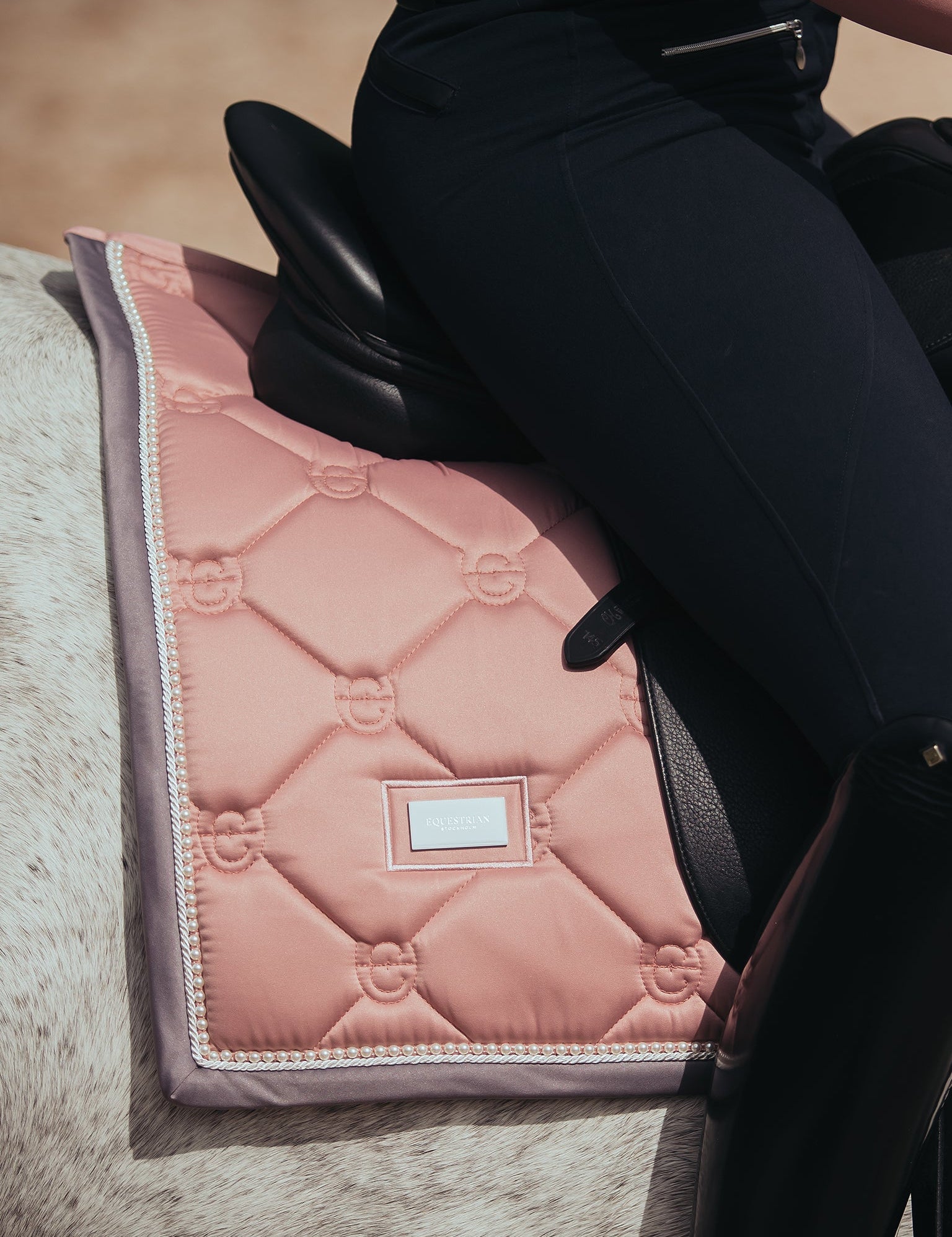 Equestrian Stockholm Dressage Saddle Pad Pink Pearl - Equestrian Stockholm - Equiluxe Tack