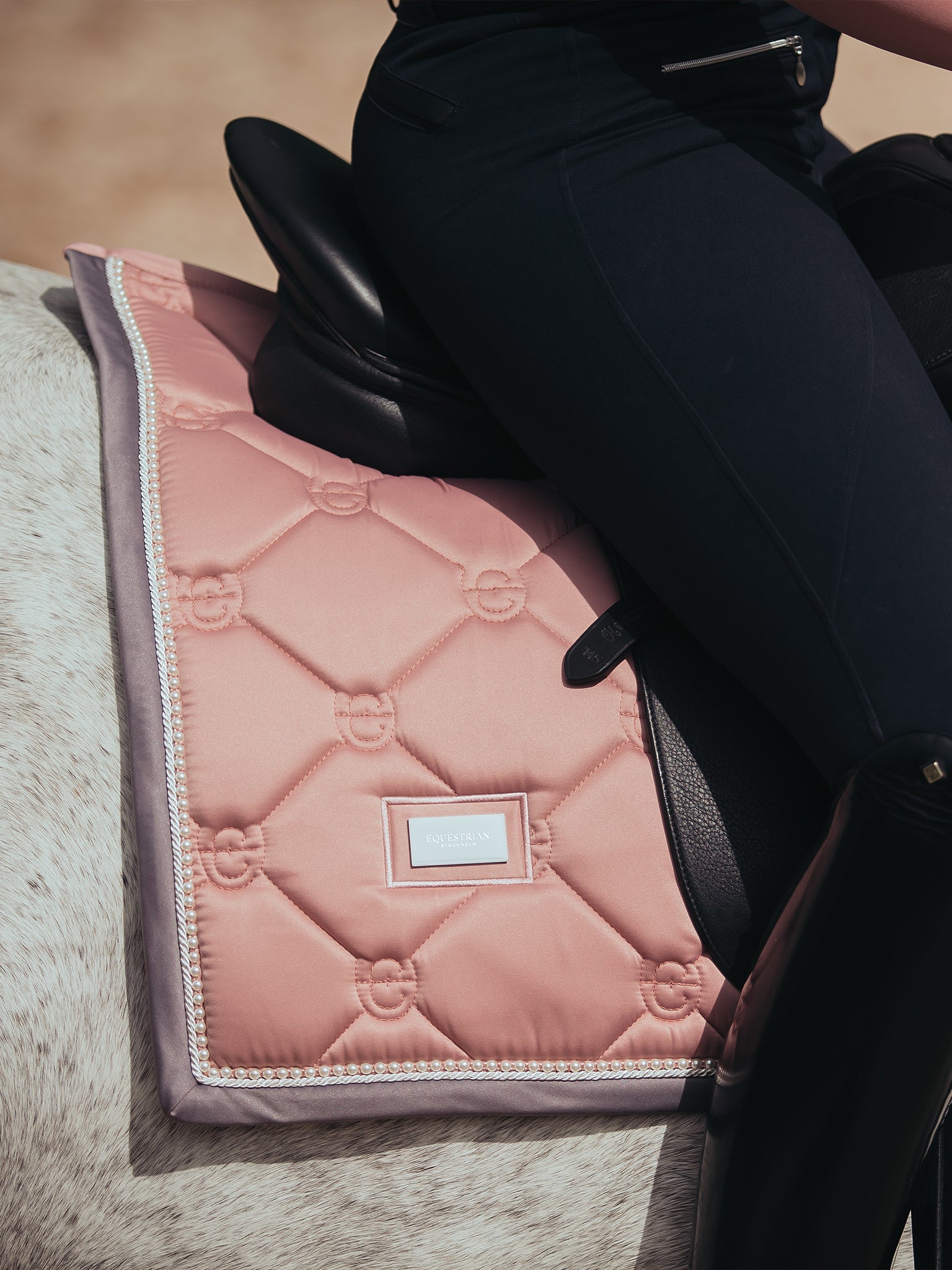 Equestrian Stockholm Dressage Saddle Pad Pink Pearl - Equestrian Stockholm - Equiluxe Tack