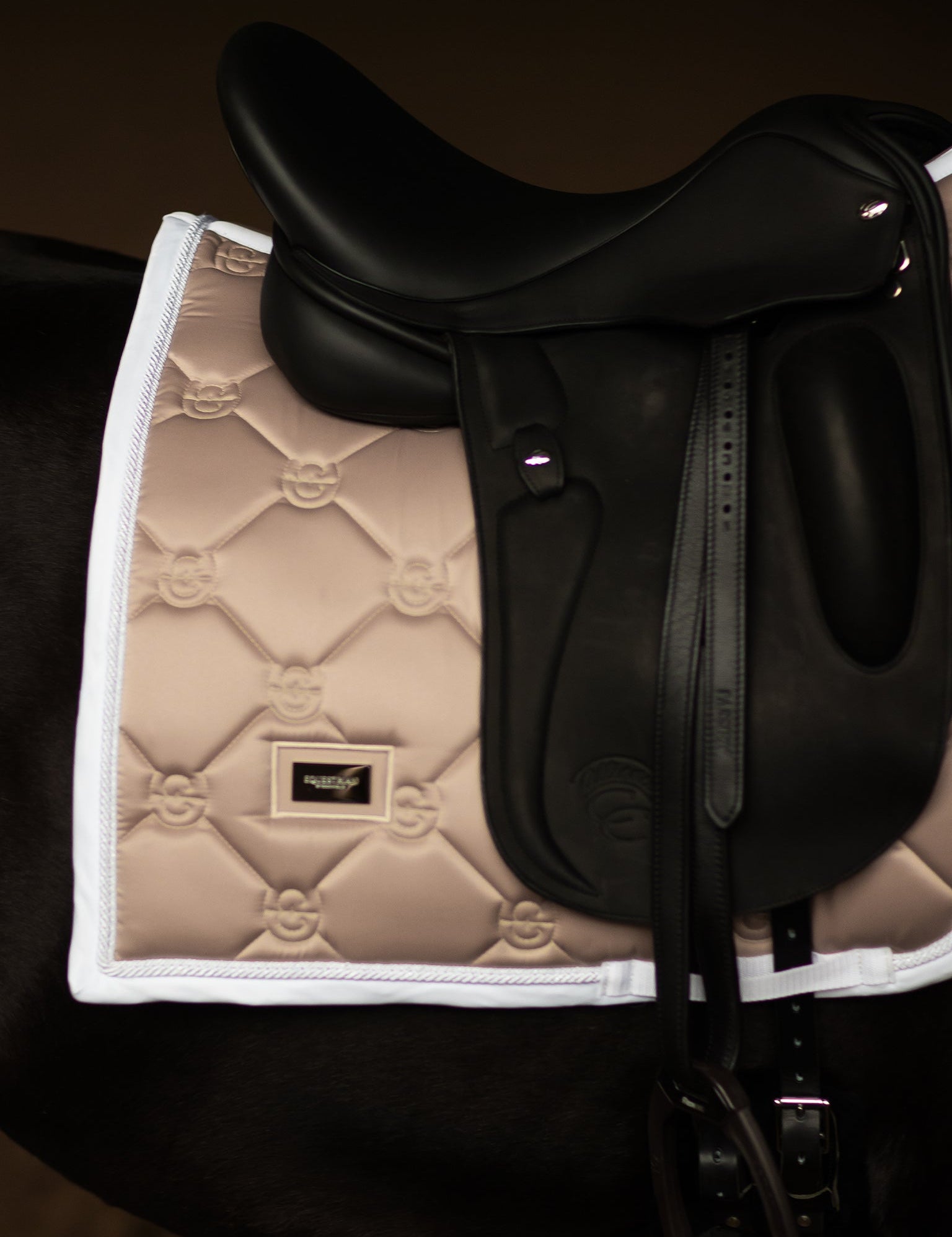 Equestrian Stockholm Dressage Saddle Pad Sand - Equestrian Stockholm - Equiluxe Tack