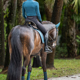 Equestrian Stockholm Dressage Saddle Pad Teal Blue - Equestrian Stockholm - Equiluxe Tack