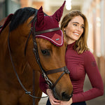 Equestrian Stockholm Ear Bonnet Bordeaux - Equestrian Stockholm - Equiluxe Tack