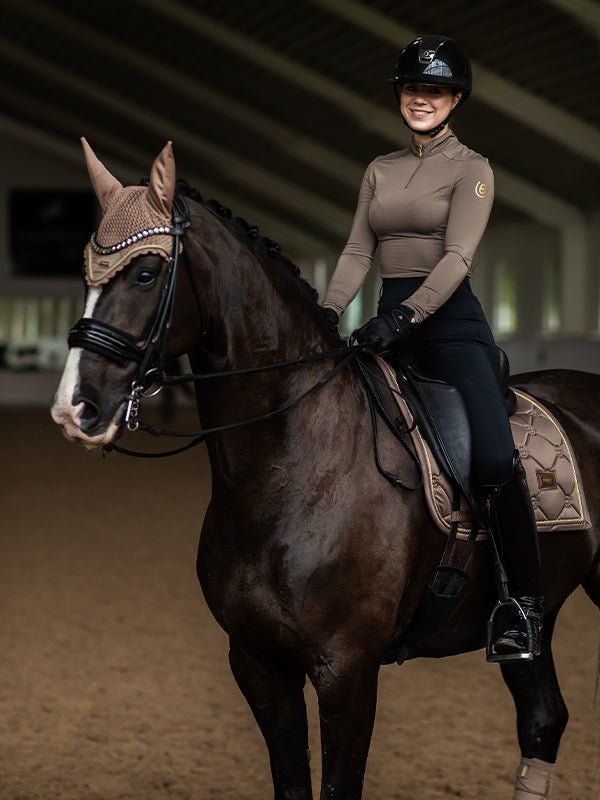 Equestrian Stockholm Ear Bonnet Champagne - Equestrian Stockholm - Equiluxe Tack