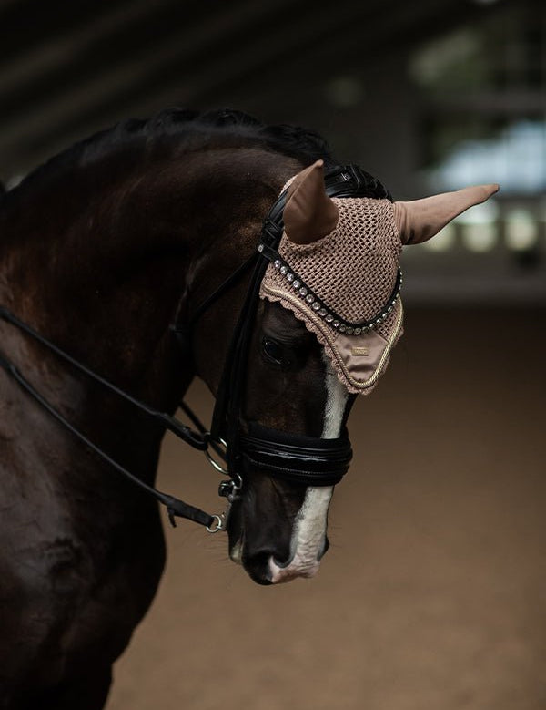 Equestrian Stockholm Ear Bonnet Champagne - Equestrian Stockholm - Equiluxe Tack