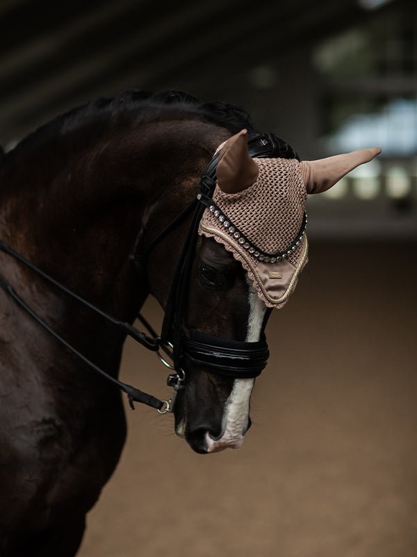 Equestrian Stockholm Ear Bonnet Champagne - Equestrian Stockholm - Equiluxe Tack