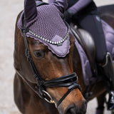 Equestrian Stockholm Ear Bonnet Dark Violet - Equestrian Stockholm - Equiluxe Tack