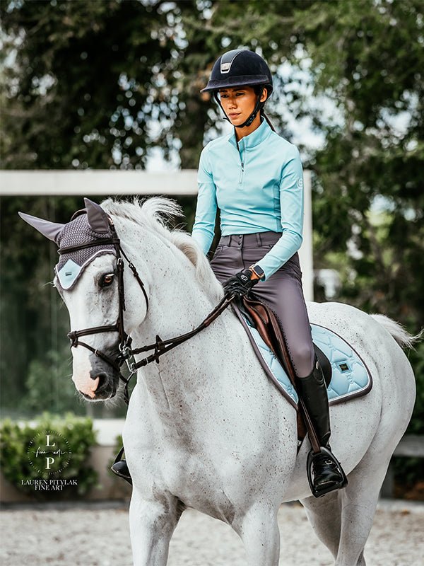Equestrian Stockholm Ear Bonnet - Ice Blue - Equestrian Stockholm - Equiluxe Tack