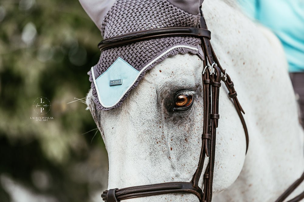 Equestrian Stockholm Ear Bonnet - Ice Blue - Equestrian Stockholm - Equiluxe Tack