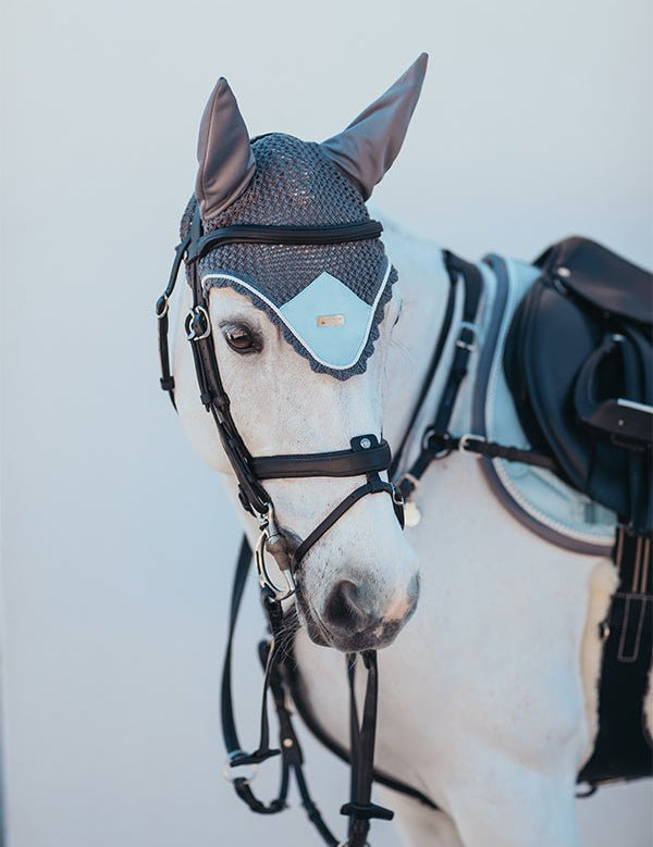Equestrian Stockholm Ear Bonnet - Ice Blue - Equestrian Stockholm - Equiluxe Tack
