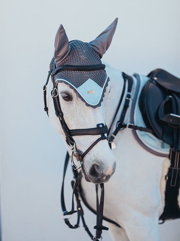 Equestrian Stockholm Ear Bonnet - Ice Blue - Equestrian Stockholm - Equiluxe Tack