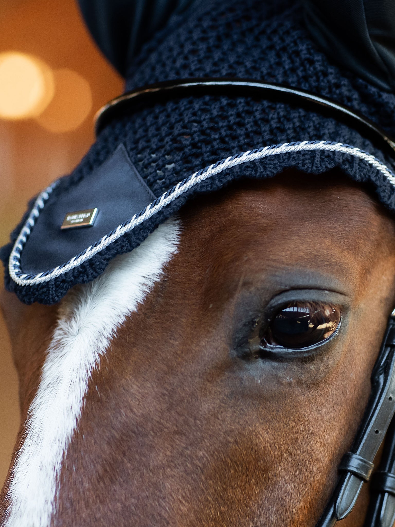 Equestrian Stockholm Ear Bonnet Midnight Blue - Equestrian Stockholm - Equiluxe Tack