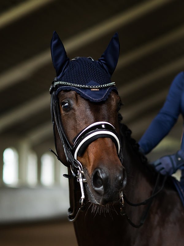 Equestrian Stockholm Ear Bonnet Modern Lagoon Blush - Equestrian Stockholm - Equiluxe Tack