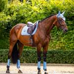 Equestrian Stockholm Ear Bonnet Modern Midsummer Blue - Equestrian Stockholm - Equiluxe Tack