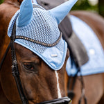 Equestrian Stockholm Ear Bonnet Modern Midsummer Blue - Equestrian Stockholm - Equiluxe Tack