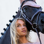 Equestrian Stockholm Ear Bonnet Modern Midsummer Blush - Equestrian Stockholm - Equiluxe Tack