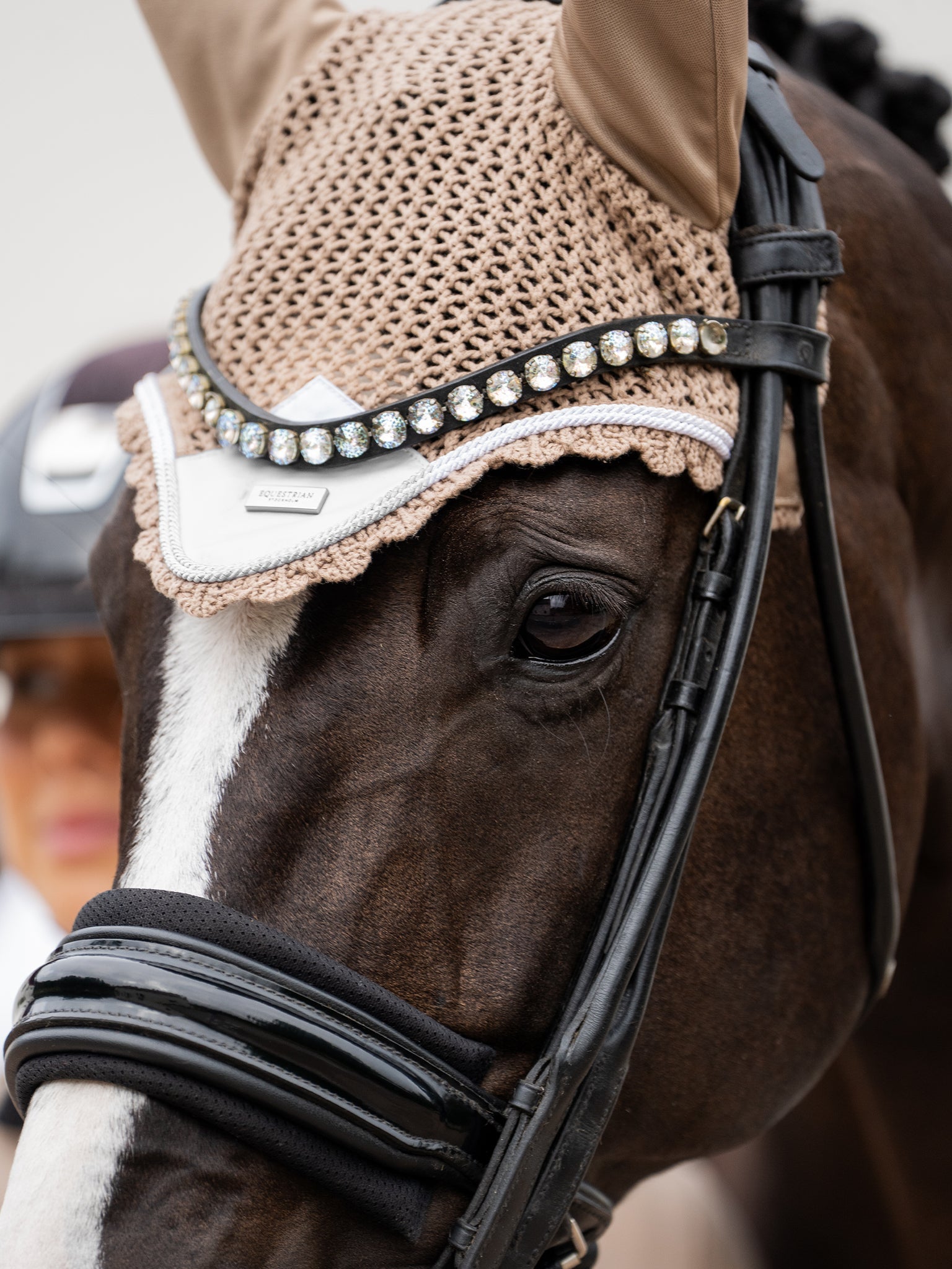 Equestrian Stockholm Ear Bonnet Sand - Equestrian Stockholm - Equiluxe Tack
