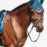 Equestrian Stockholm Ear Bonnet Teal Blue - Equestrian Stockholm - Equiluxe Tack