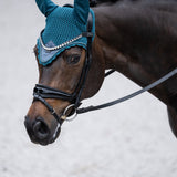 Equestrian Stockholm Ear Bonnet Teal Blue - Equestrian Stockholm - Equiluxe Tack