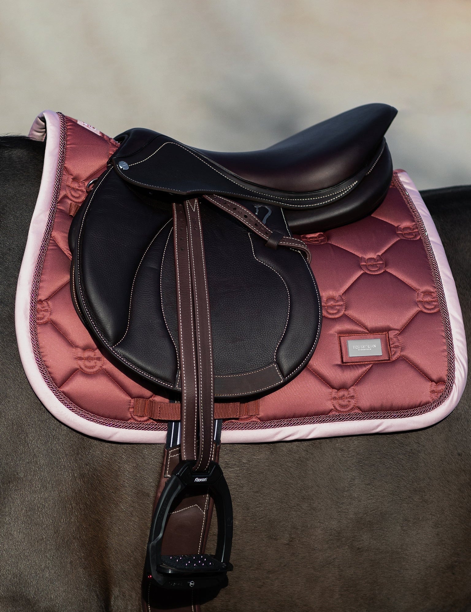 Equestrian Stockholm Jump Saddle Pad Amber Rose - Equestrian Stockholm - Equiluxe Tack