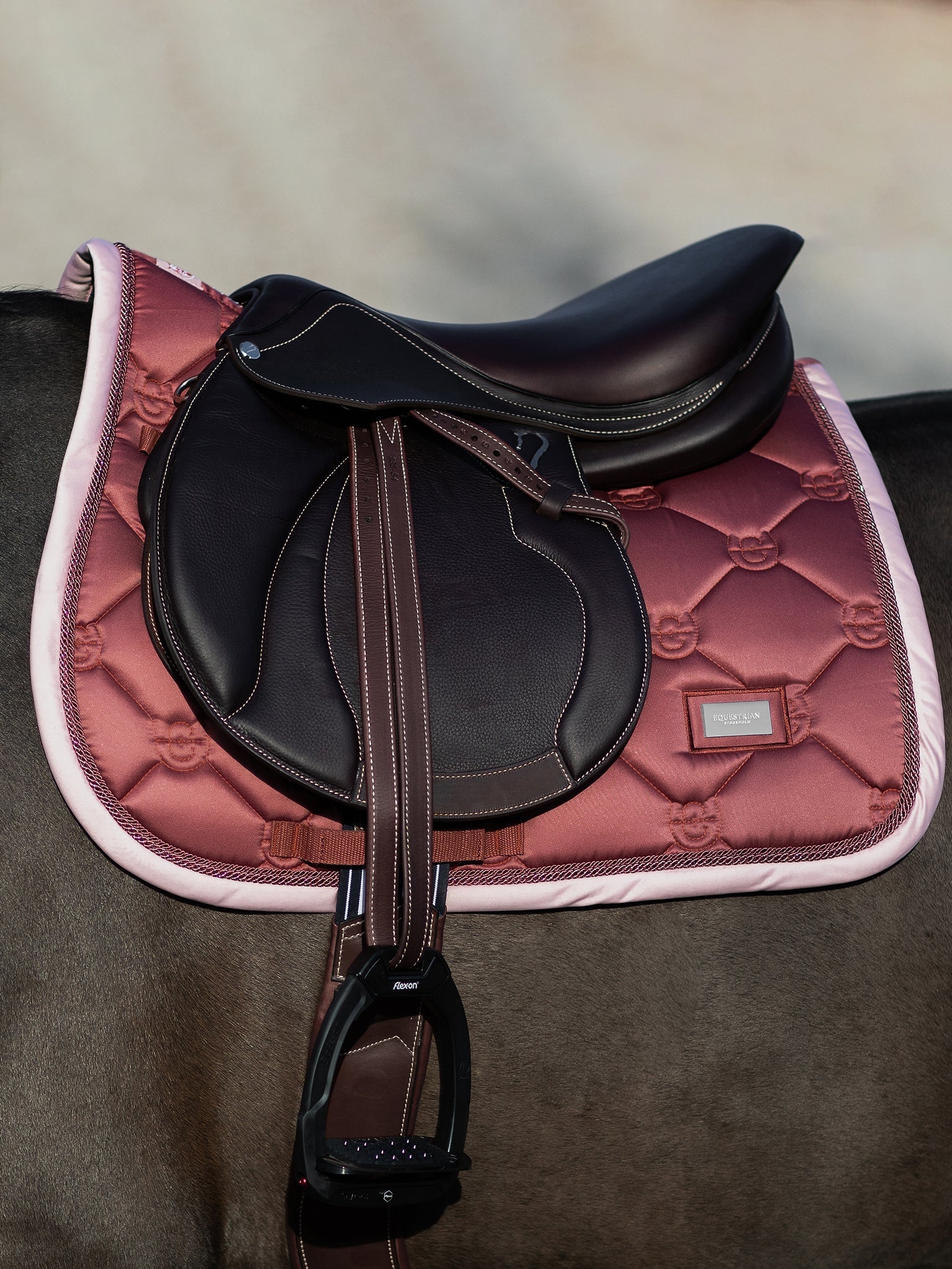 Equestrian Stockholm Jump Saddle Pad Amber Rose - Equestrian Stockholm - Equiluxe Tack