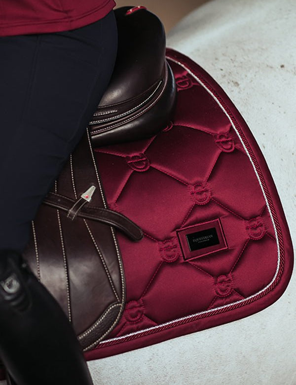 Equestrian Stockholm Jump Saddle Pad Bordeaux - Equestrian Stockholm - Equiluxe Tack